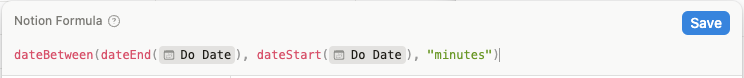 Date Between Formula